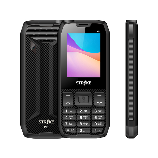 

Мобильный телефон Strike P21, 2.4" 320x240 TFT, 32Mb RAM, 32Mb, BT, 2-Sim, 1800mAh, micro-USB, черный, P21