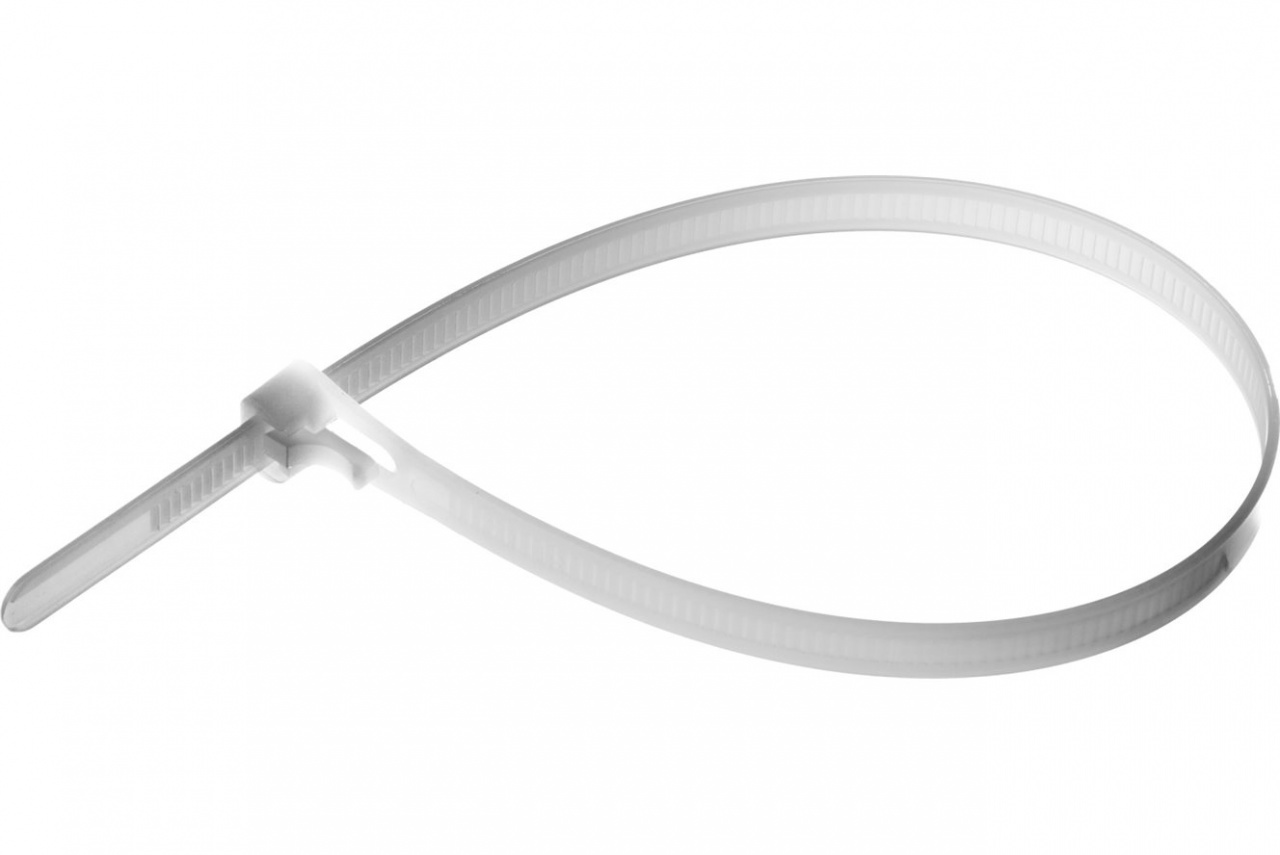 Стяжка Smartbuy, 4.8 мм x 500 мм, 100 шт., белый (SBE-CT-48-500-w)
