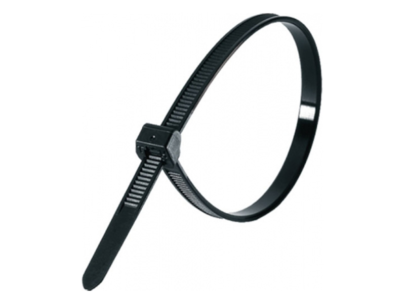 

Стяжка Smartbuy, 7.6 мм x 350 мм, 100 шт., черный (SBE-CT-76-350-b)
