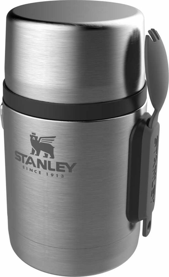 

Термос для еды Stanley Adventure Vacuum Food Jar, 530мл, корпус сталь/колба сталь, ложка, серебристый (10-01287-032), Adventure Vacuum Food Jar