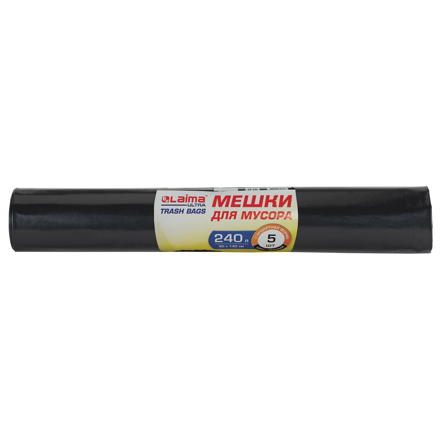 

Мешки для мусора LAIMA ULTRA 240л, 5шт., черный (607698)