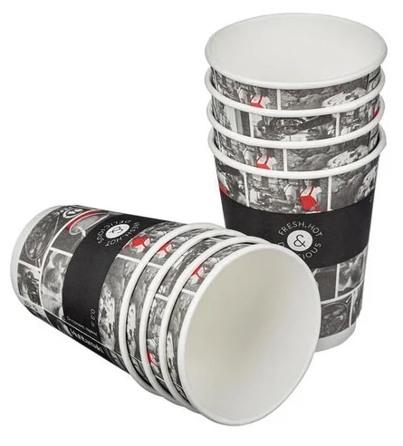

Стакан Huhtamaki Cafe Noir, 300мл, 9см, бумага двухслойная, 25шт., печать (рисунок) (77121200-2356), Cafe Noir