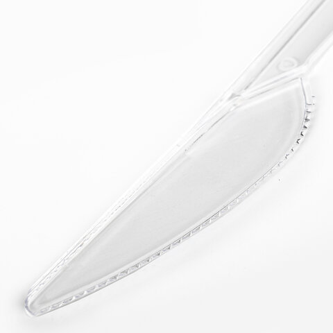 Нож Лайма Кристалл, пластик, 18см, 48шт., прозрачный (602655 ) - фото 1