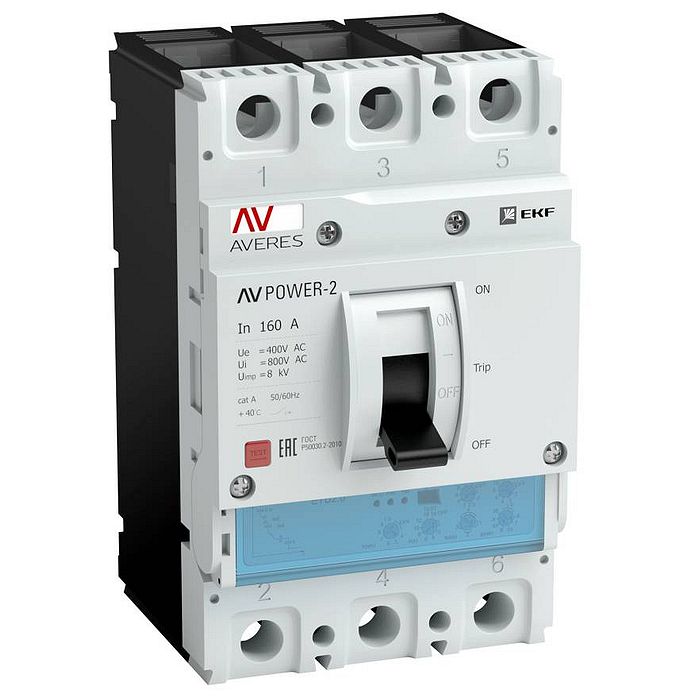 

Выключатель автоматический EKF AV POWER-3/3 трехполюсный (3P/3П) 400А 50кА (mccb-33-400-2.0-av), AV POWER-3/3