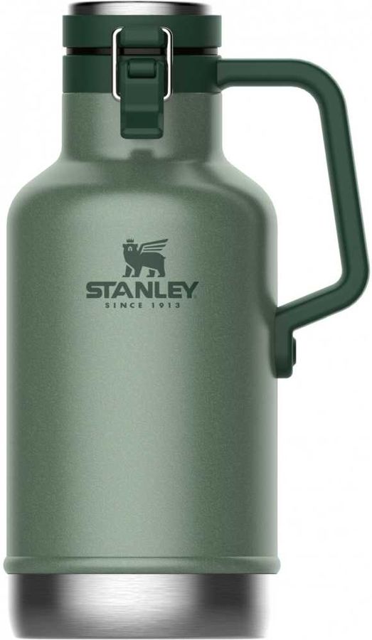 

Термос Stanley The Easy-Pour Beer Growler, 1.9 л, корпус сталь/колба сталь, зеленый (10-01941-067), The Easy-Pour Beer Growler