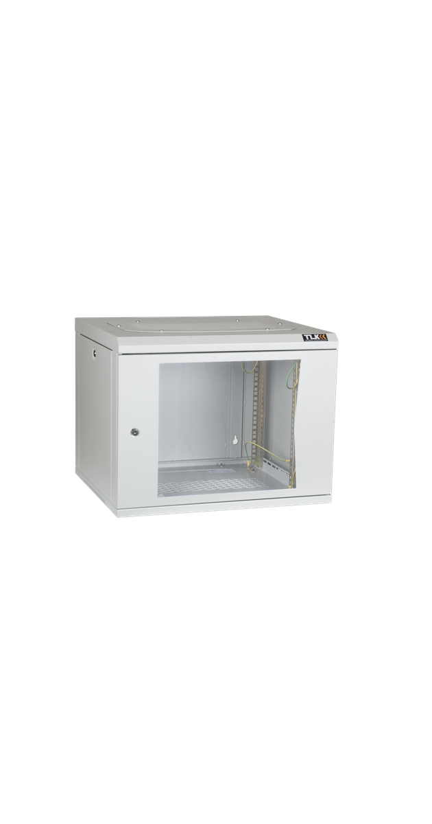 Шкаф настенный 9U 600x500, стекло, серый, TWC-096050-G-W-GY, TLK б/у