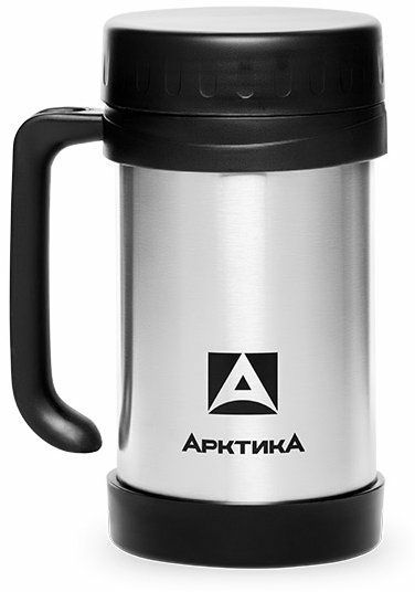 

Термокружка АРКТИКА 401-500, 500мл, корпус сталь/колба сталь, серебристый (401-500), 401-500