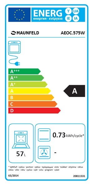 Духовой шкаф maunfeld aeoc 575w