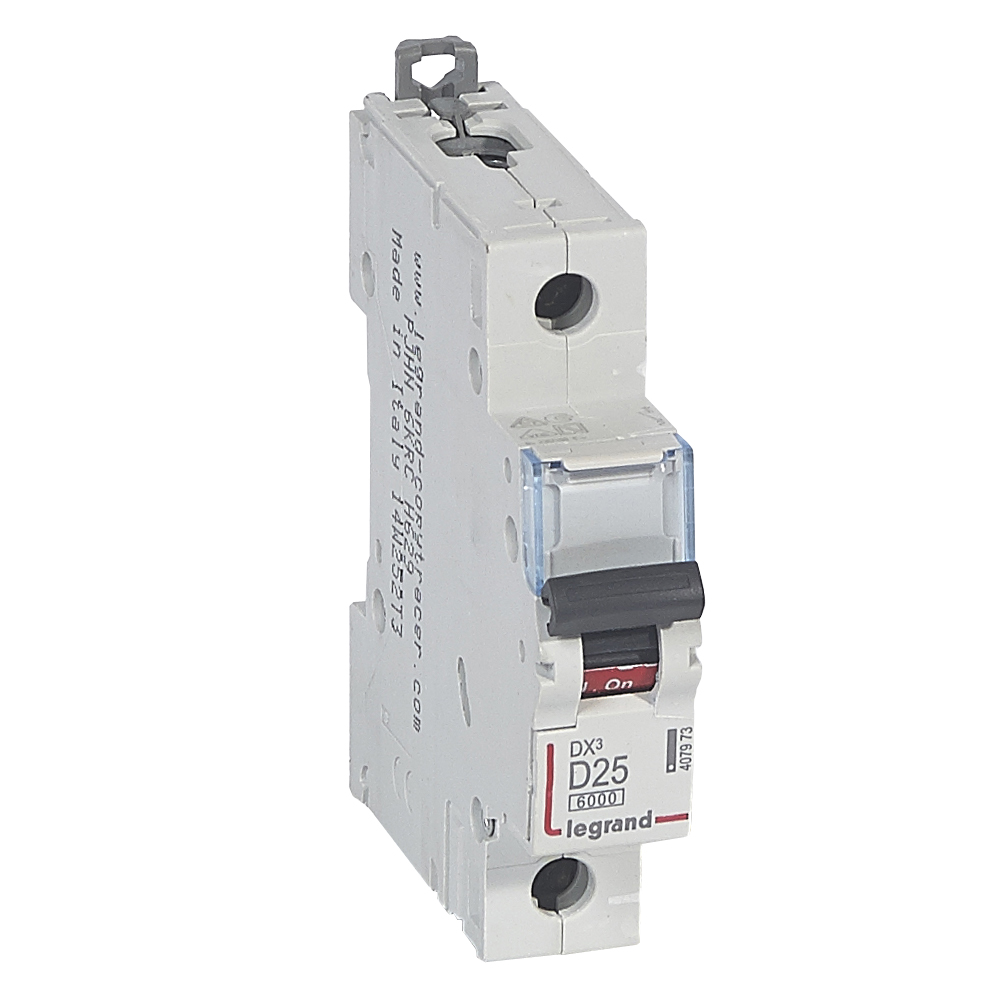 

Выключатель автоматический Legrand DX3 однополюсный (1P/1П) 25А D 6kA/10kA (407973)