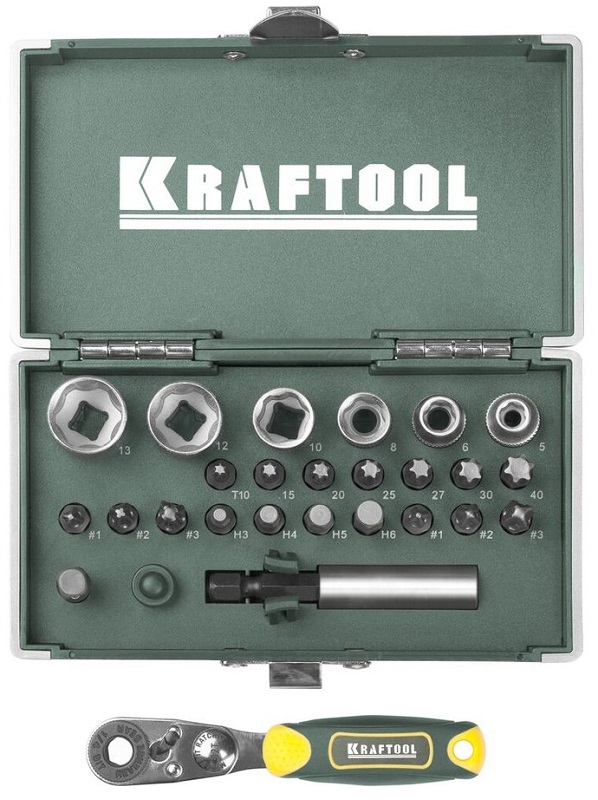 Набор бит Kraftool X-Drive, 26 шт