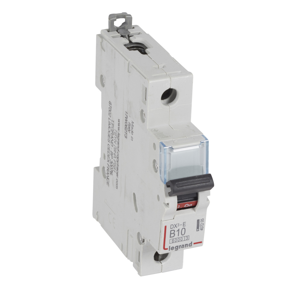 

Выключатель автоматический Legrand DX3-E однополюсный (1P/1П) 10А B 6кА (407205)