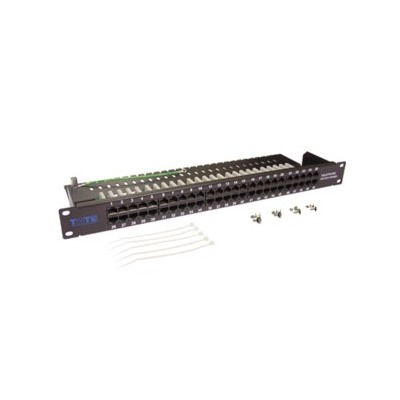 Патч-панель в шкаф 19" 1U, порты: 50xRJ-45 кат. 5e, TWT TWT-PP50TEL45