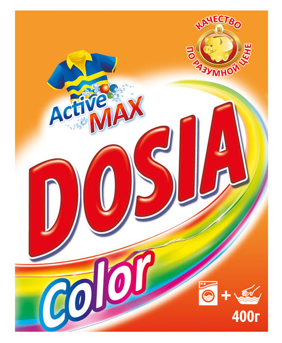 Стиральный порошок Dosia Color, для цветного белья, 400г, автомат (280452)