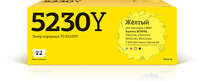 

Картридж лазерный T2 TC-K5230Y (TK-5230Y), желтый, 2200 страниц, совместимый для Kyocera Ecosys M5521cdn/M5521cdw/P5021cdn/P5021cdw