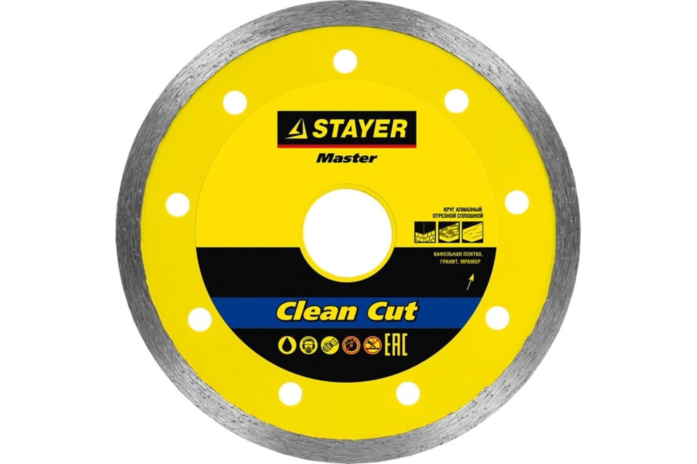 

Диск отрезной алмазный STAYER Ceramic 22 Master ⌀180ммx2.2мм x 22.2мм, прямой, керамика, мрамор, 1шт. (36675-180_z01), Ceramic 22