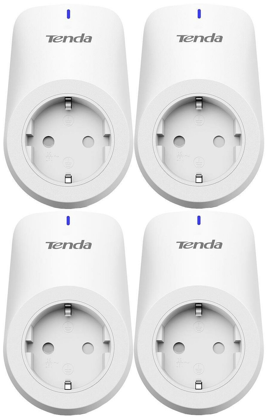 

Умная розетка Tenda Beli SP3, 2300Вт, 10A, WiFi, белый (SP3(4-pack)), SP3