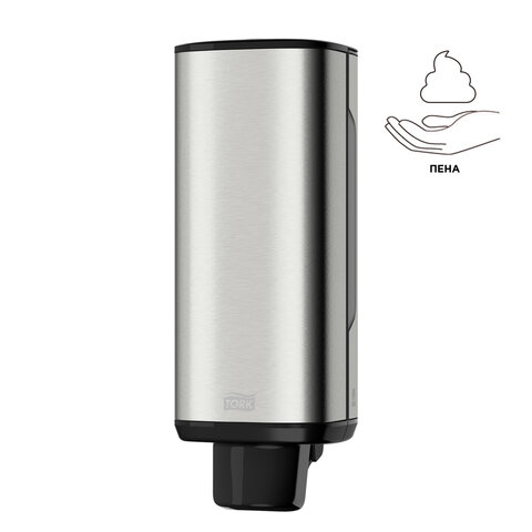 

Дозатор для жидкого мыла-пены Tork Image Design 460010, нержавеющая сталь, 1л, серебристый (602964), 460010