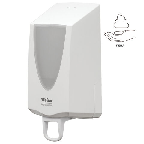 

Дозатор для жидкого мыла-пены VEIRO PROFESSIONAL Savona Foam, пластик, 800мл, белый (606360 / SPD SAV ELP FOA VEI TRW SIN), Savona Foam