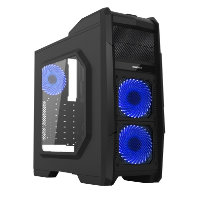 

Корпус GameMax HAUBERK G506x, ATX, Midi-Tower, USB 3.0, черный, Без БП, HAUBERK G506x
