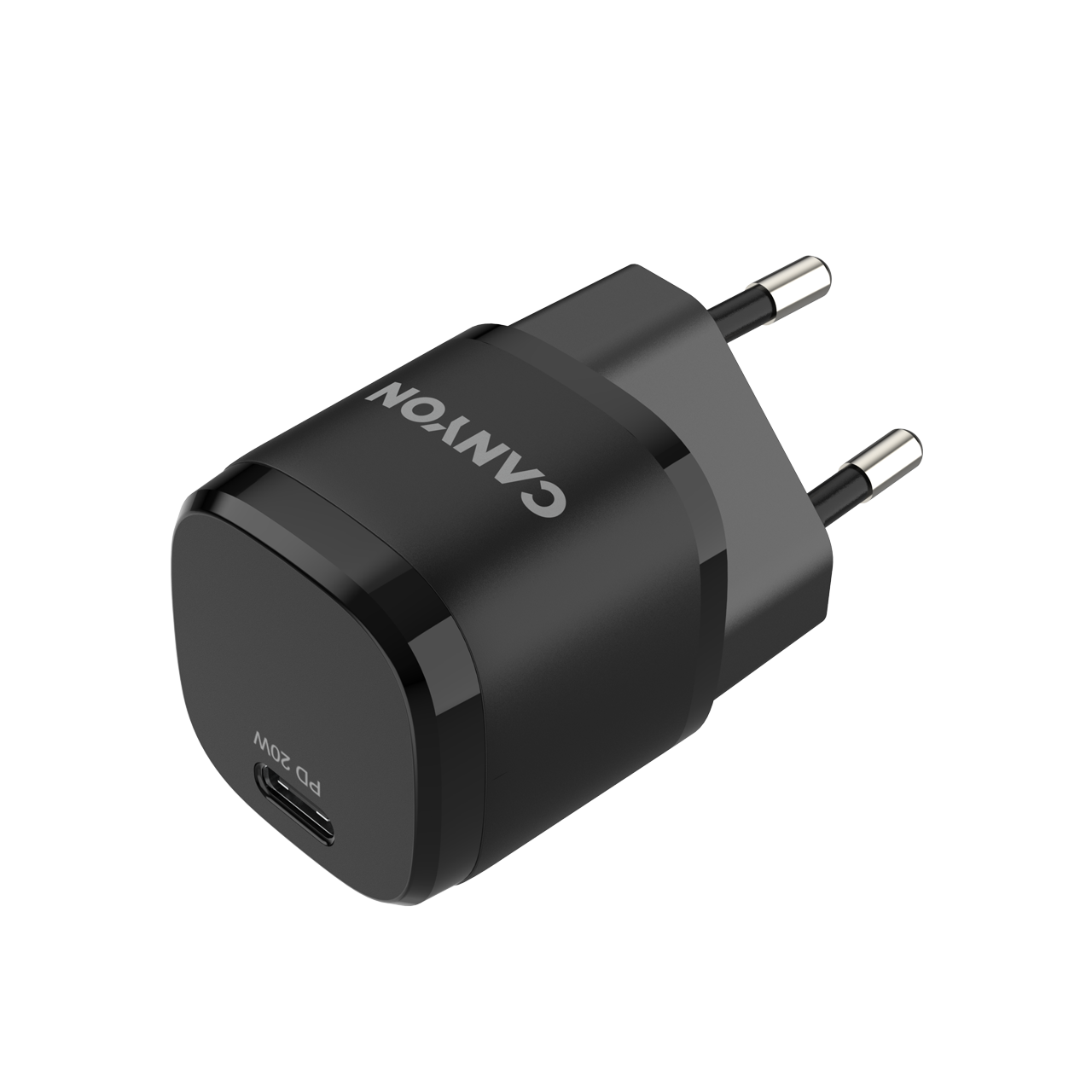 

Сетевое зарядное устройство Canyon H-20-05 20W, USB type-C, PD, 3A, черный (CNE-CHA20B05), H-20-05