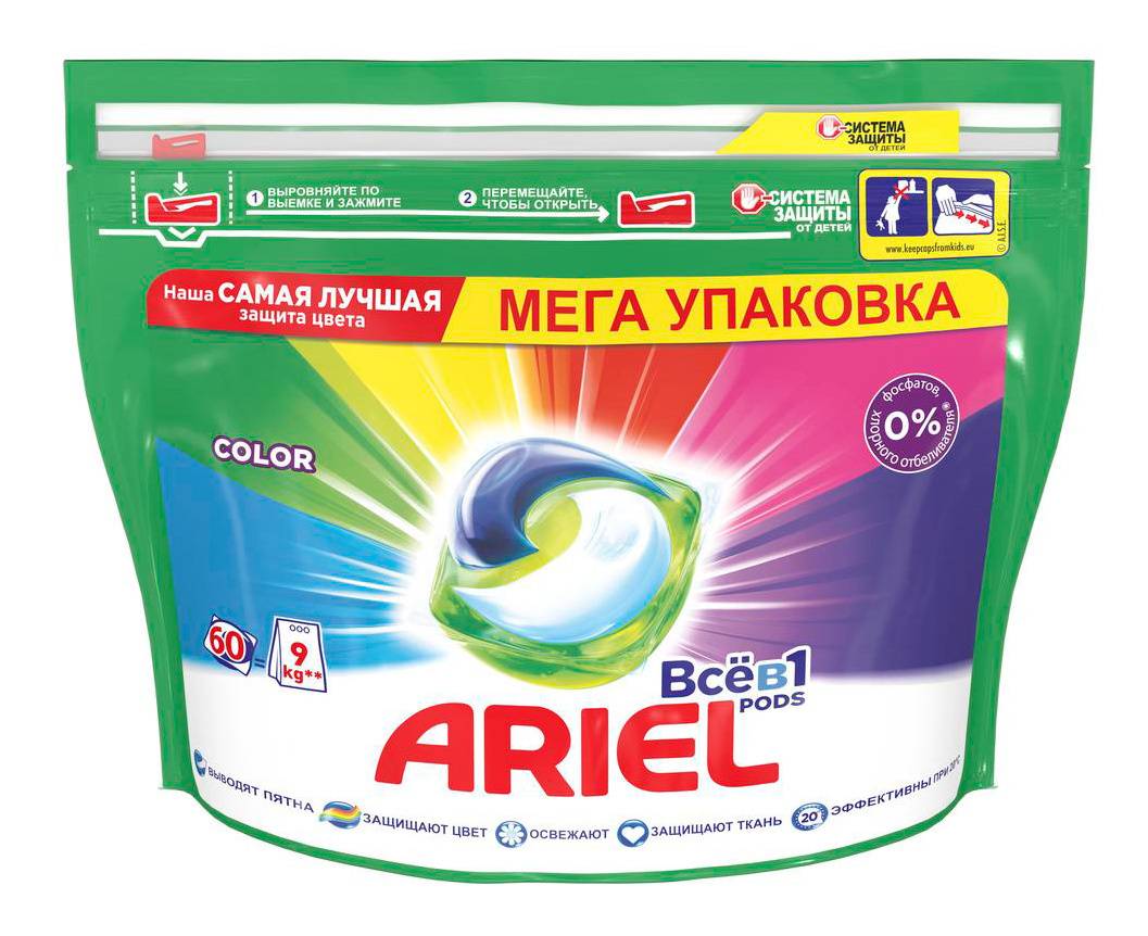 

Стиральный порошок Ariel Color, автомат, 1.42кг, автомат (81721406), Color