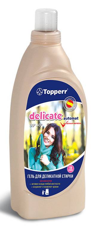 

Гель для стирки Topperr DELICATE, 1 л (A1617)