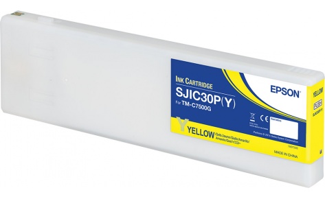 

Картридж струйный Epson SJIC30P(Y) (C33S020642), желтый, оригинальный, объем 295мл для ColorWorks TM-C7500G, SJIC30P(Y)