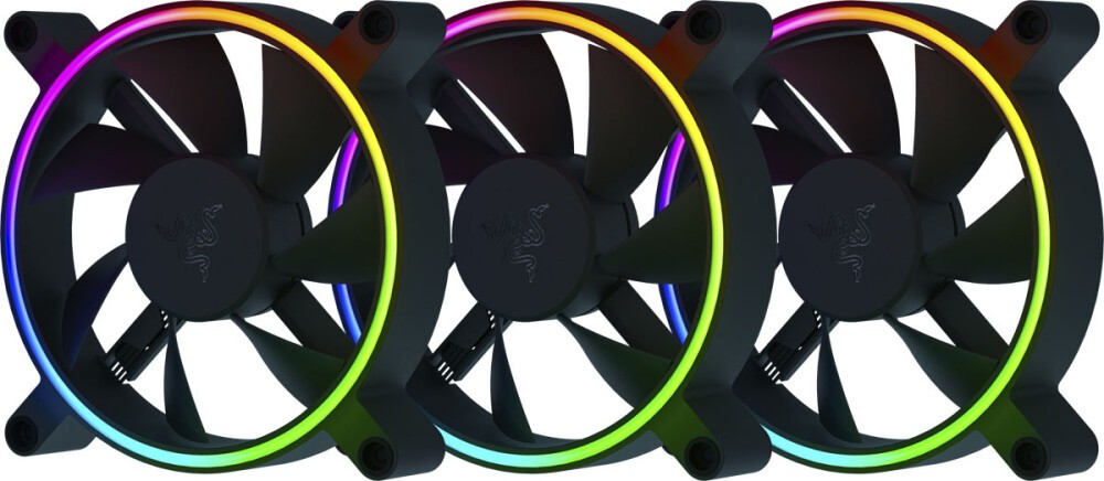

Комплект вентиляторов Razer Kunai Chroma, 120 мм, 2200rpm, 30 дБ, 4-pin, 3шт, ARGB (RC21-01810100-R3M1), Kunai Chroma