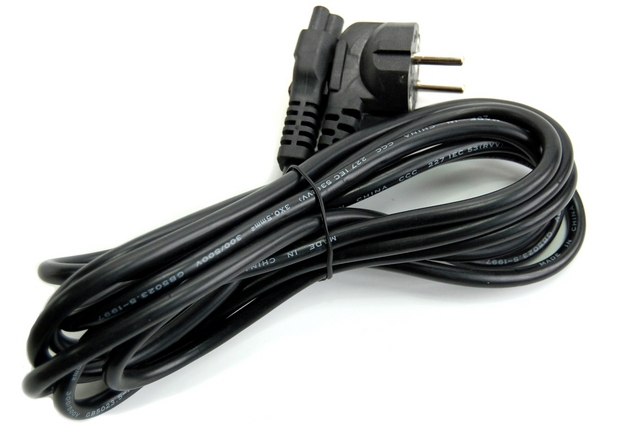 

Кабель питания Schuko (Euro)(M)-IEC-320-C5 угловая вилка/прямой штекер, 3м, черный VCOM (EVRO-LAP-3,0м)
