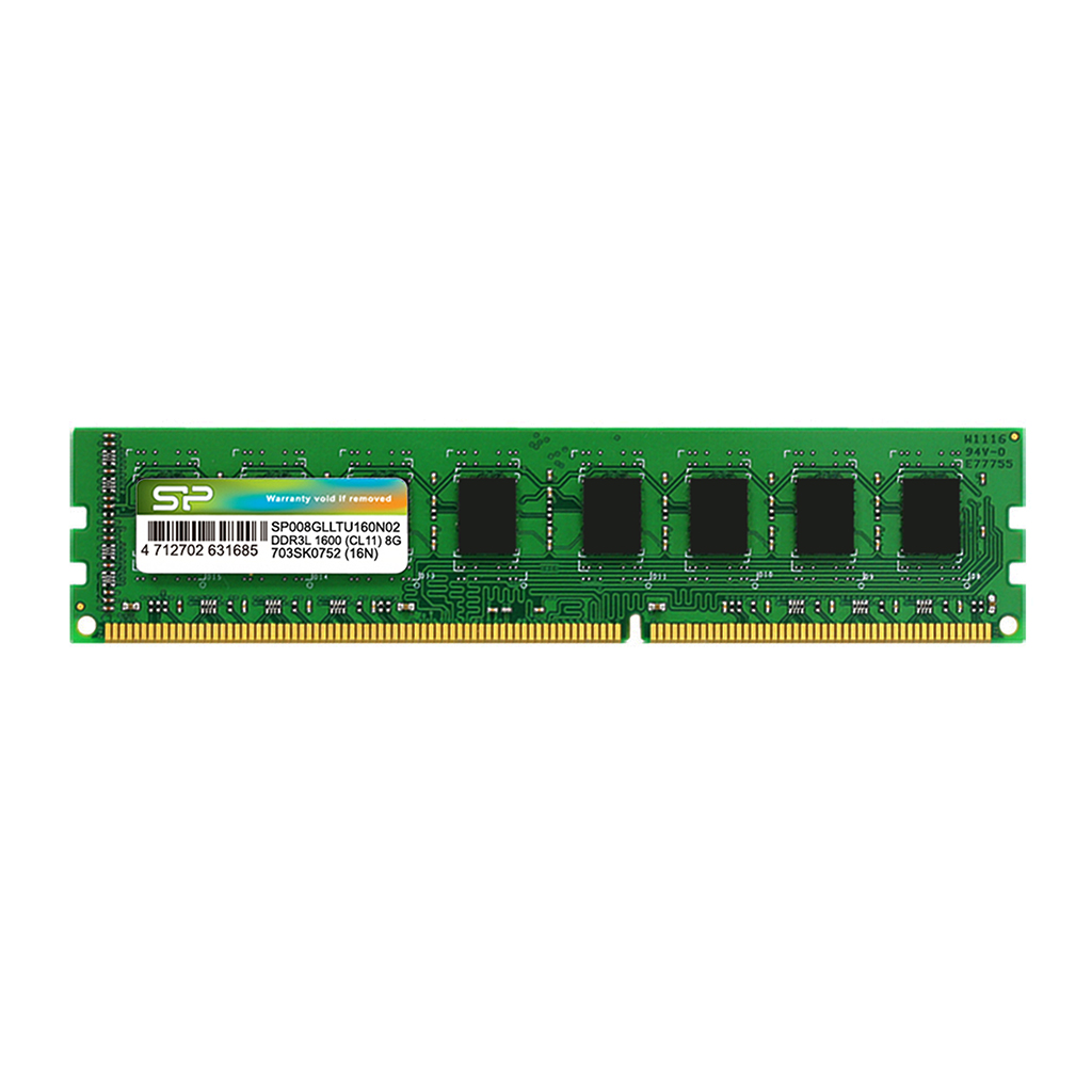 

Память DDR3L DIMM 8Gb, 1600MHz, CL11, 1.35 В, Silicon Power (SP008GLLTU160N02), SP008GLLTU160N02