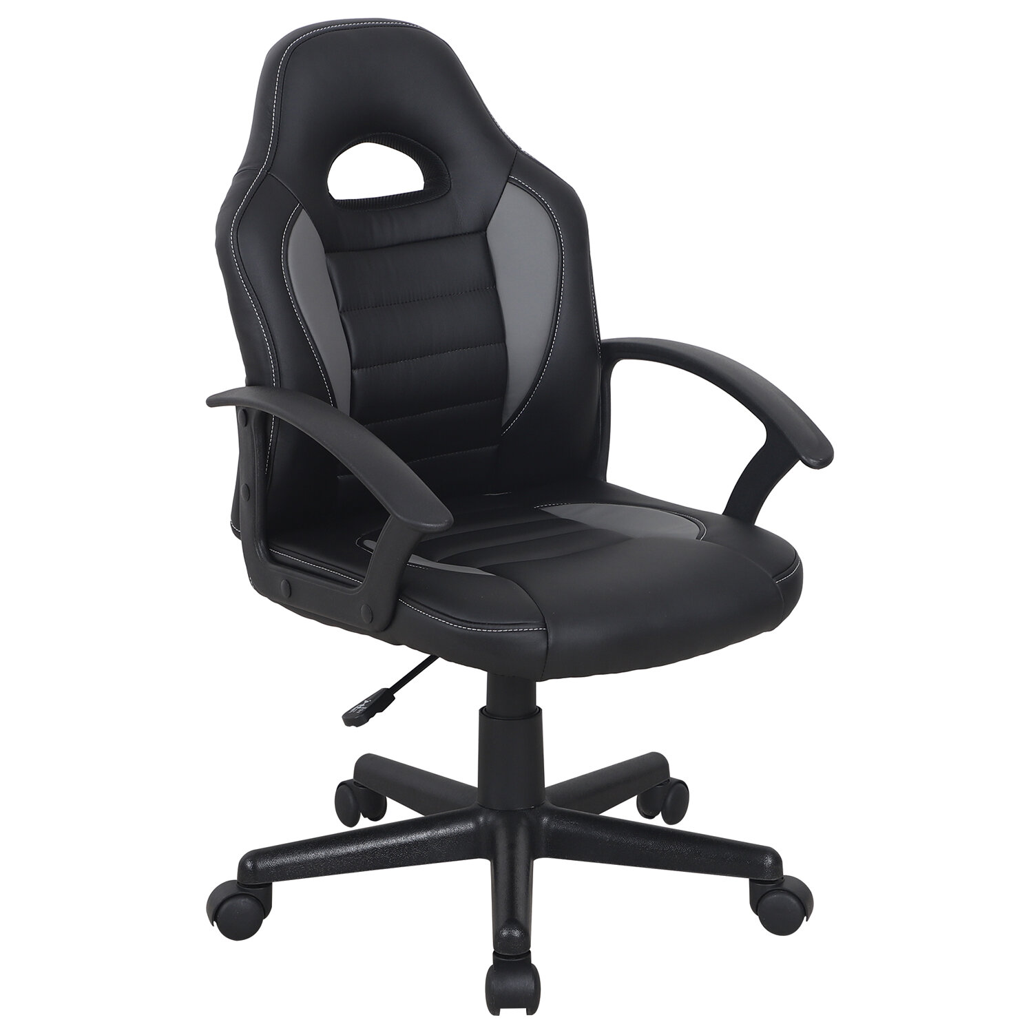 Кресло игровое Brabix Spark GM-201, черный/серый (532504)