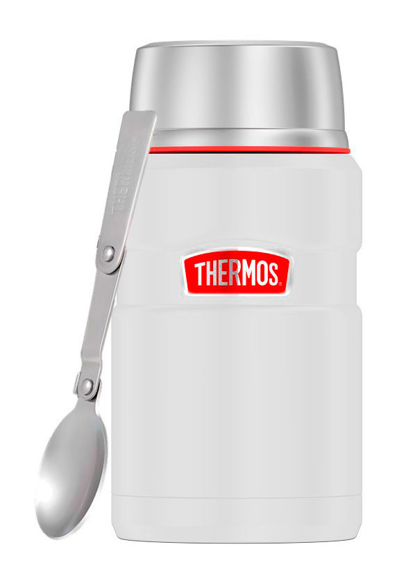 

Термос для еды THERMOS SK3020 RCMW, 710 мл, корпус сталь/колба сталь, ложка, белый/серый (384829), SK3020 RCMW
