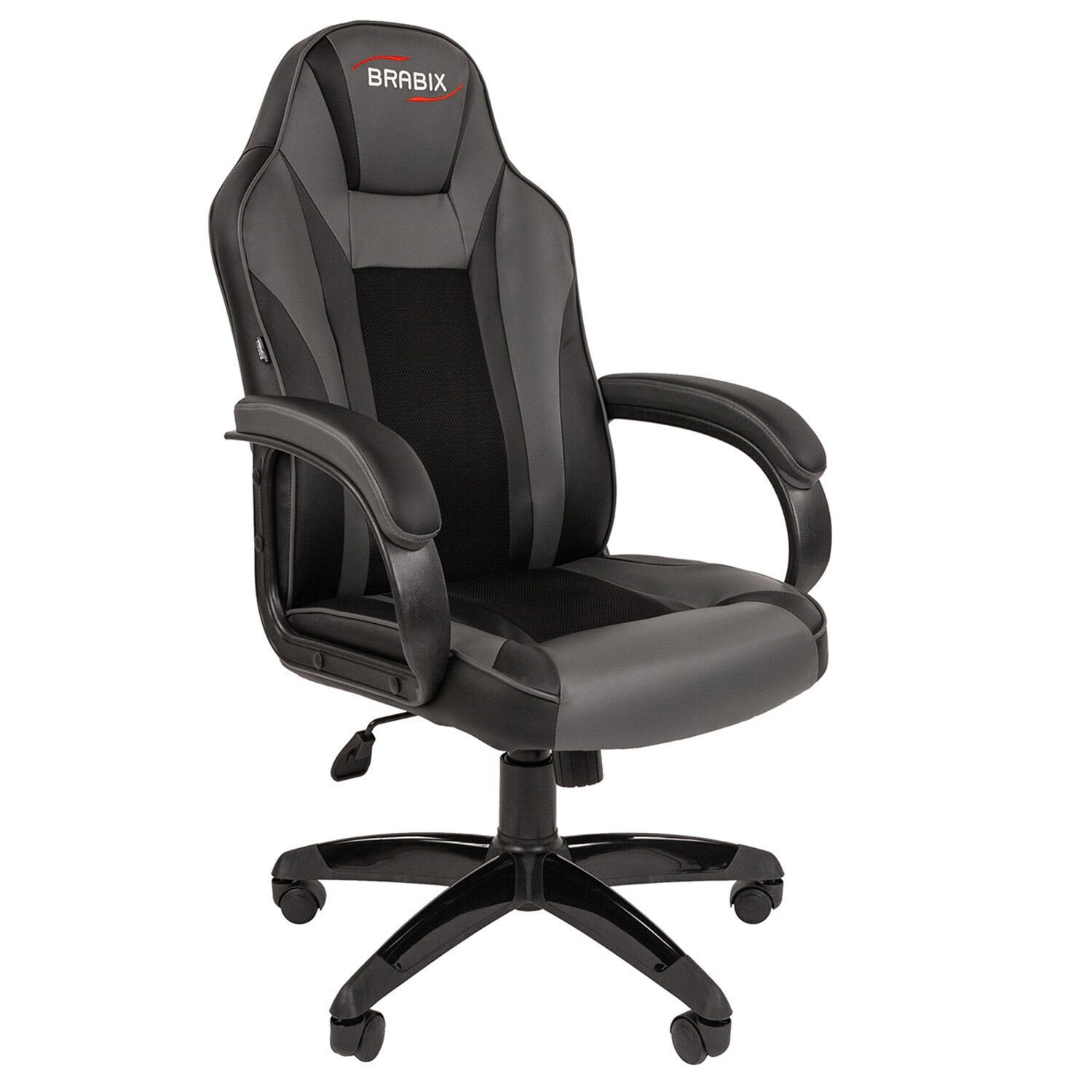 Кресло игровое Brabix Tanto GM-171, черный/серый (7083502)