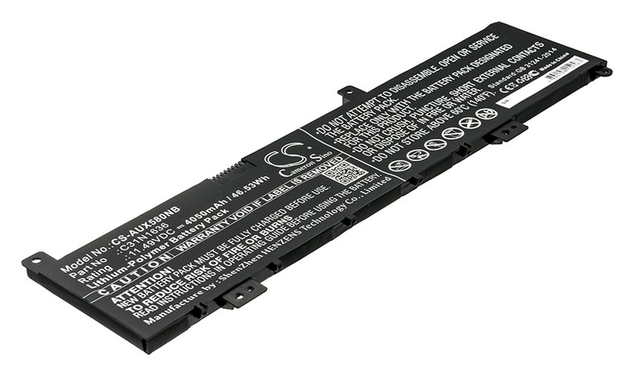 Аккумуляторная батарея CameronSino CS-AUX580NB для Asus VivoBook Pro 15 N580 N580GD 1149 4050mAh черный 3800₽