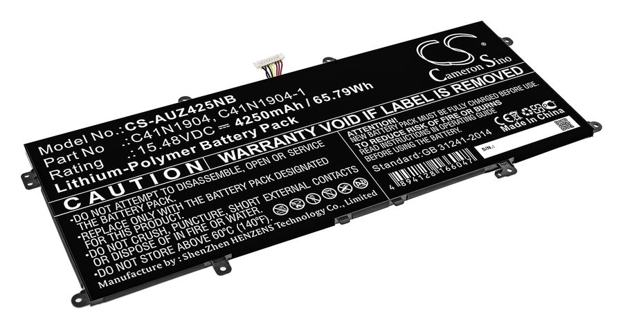 

Аккумуляторная батарея CameronSino CS-AUZ425NB для Asus ZenBook 14 UM425IA, X435EA, ZenBook 13 UX325JA, 15,48, 4250mAh, черный, CS-AUZ425NB