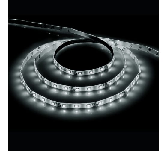 

Лента светодиодная, 5 м, SMD 2835, 60 шт./4.8 Вт на метр, 12V, 4000K, белый, IP20 Feron (41446)