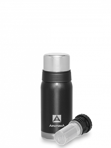 

Термос АРКТИКА 106-500C, 500 мл, корпус сталь/колба сталь, ситечко, черный (106-500C/BLA), 106-500C