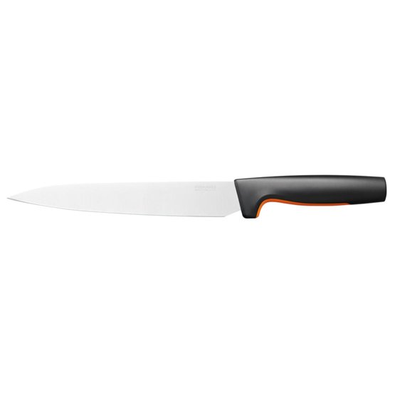 

Нож кухонный для мяса FISKARS Functional Form, лезвие 21см (1057539), Черный/оранжевый