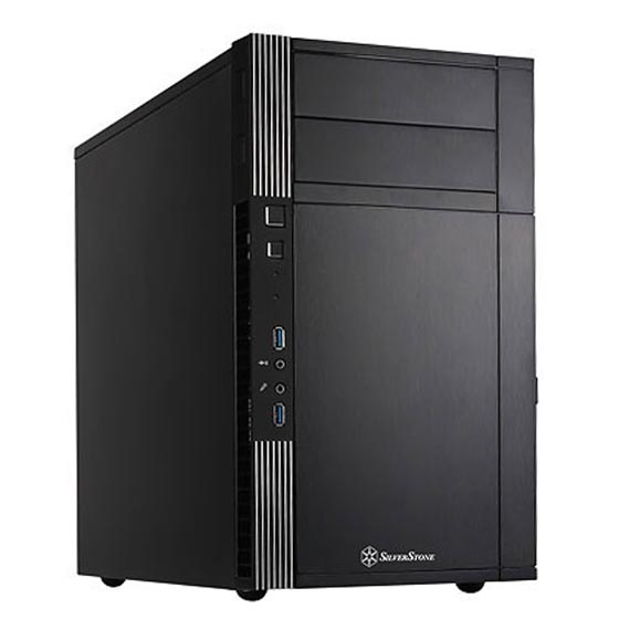 Корпус SilverStone PS07, mATX, Mini-Tower, 2xUSB 3.0, черный, без БП (SST-PS07B-C186)