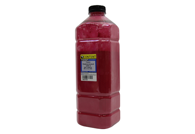 Тонер Content, бутыль 400 г, пурпурный, совместимый для Canon универсальный (20111721)