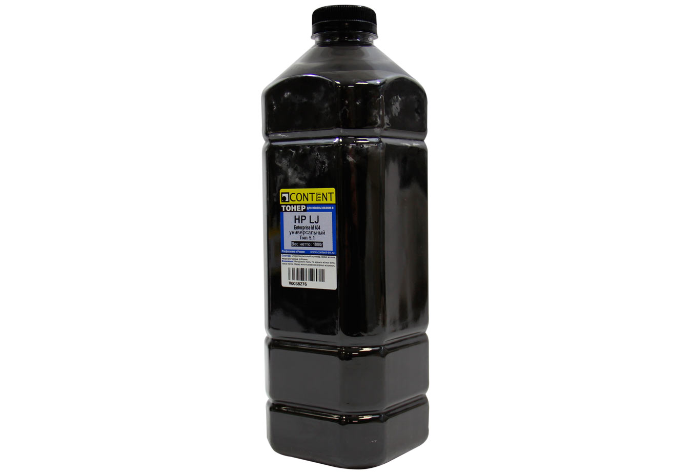 Тонер Content Тип 5.1, бутыль 1 кг, черный, совместимый для LJ Enterprise M604, универсальный (V0038276)