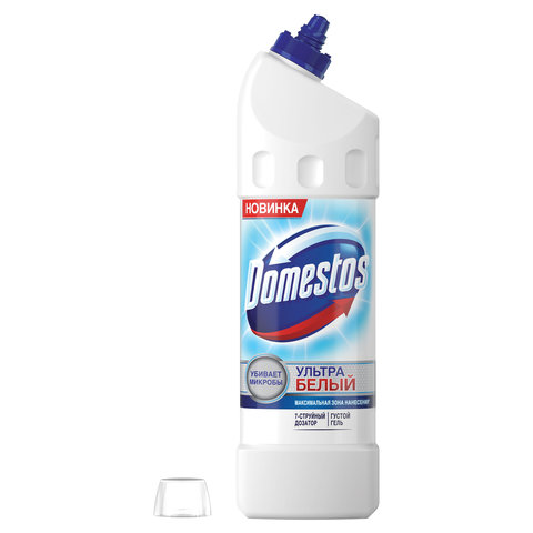 Гель дезинфекция, отбеливание DOMESTOS Эксперт сила 7 Ультра Белый, 1л (601748)