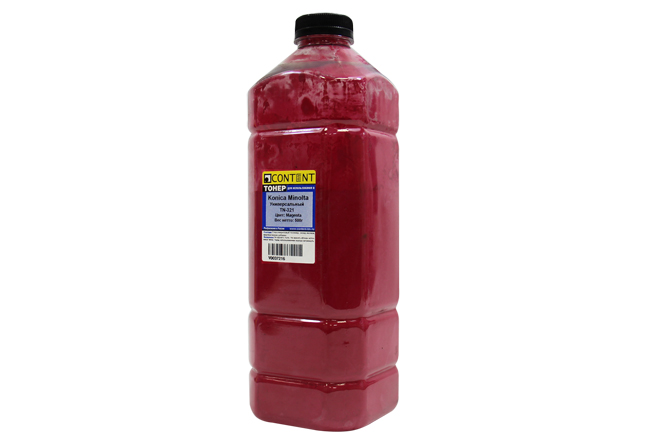 Тонер Content, бутыль 500 г, пурпурный, совместимый для Konica Minolta Bizhub C224/284/364