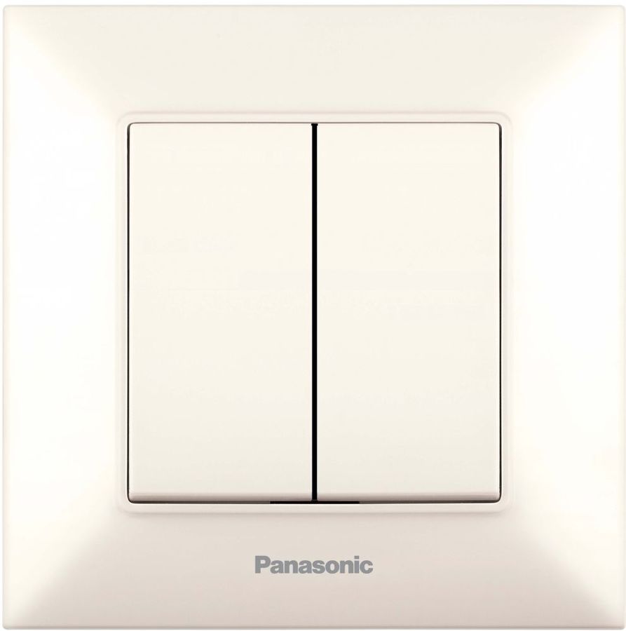 

Выключатель Panasonic Arkedia Slim, 2кл., скрытый монтаж, механизм с накладкой без рамки, кремовый (WNTC00092BG-RU), 0