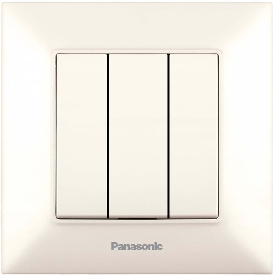 

Выключатель Panasonic Arkedia Slim, 3кл., скрытый монтаж, механизм с накладкой без рамки, бежевый (WNTC00152BG-RU)