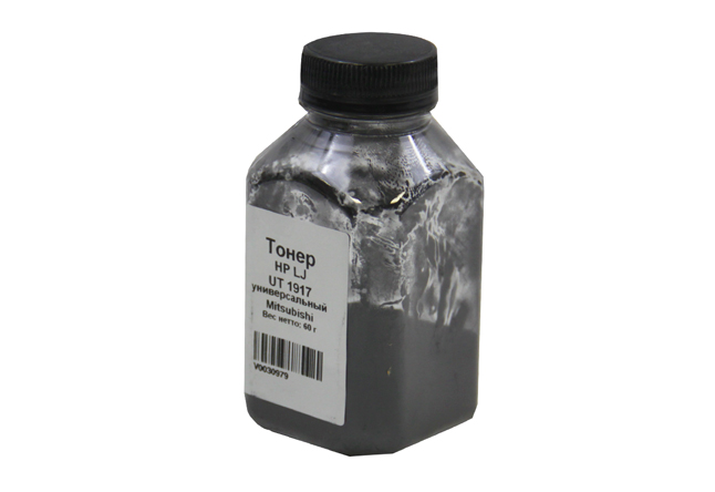 Тонер Delacamp UT 1917, бутыль 60 г, черный, совместимый для LJ M1120/1522, P1005/1006/1007/1008/1505, универсальный (V0030979)