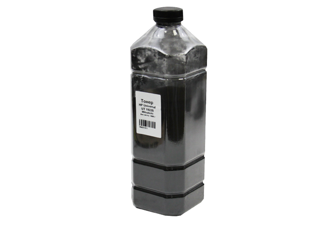 Тонер Delacamp UT-1922B, бутыль 1 кг, черный, совместимый для LJ 1010/1160/1320, P2035/2055/2100/2200/2400/3005/4000/4100/4250/4300/8000/8100, Pro M401/425, P4015/4050/4515, M603/630, универсальный