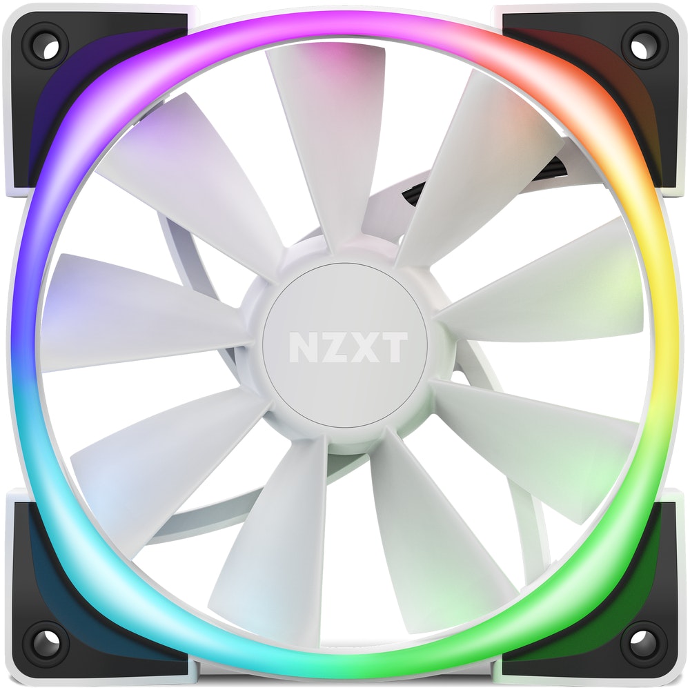 

Вентилятор NZXT AER RGB 2 120mm, 120мм, 1500rpm, 33 дБ, 4-pin PWM, 1шт, RGB (HF-28120-BW), AER RGB 2 120mm