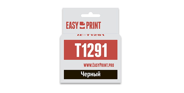 

Картридж струйный EasyPrint IE-T1291 (T1291/C13T1291), черный, совместимый, для Epson Stylus SX230/425W/Office B42WD
