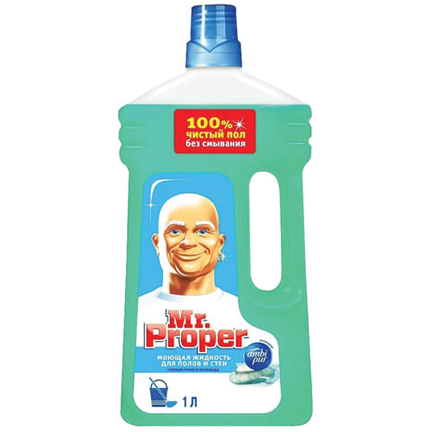 

Средство для мытья пола MR. PROPER Горный ручей и прохлада, жидкость, 1 л (MP-81519421)